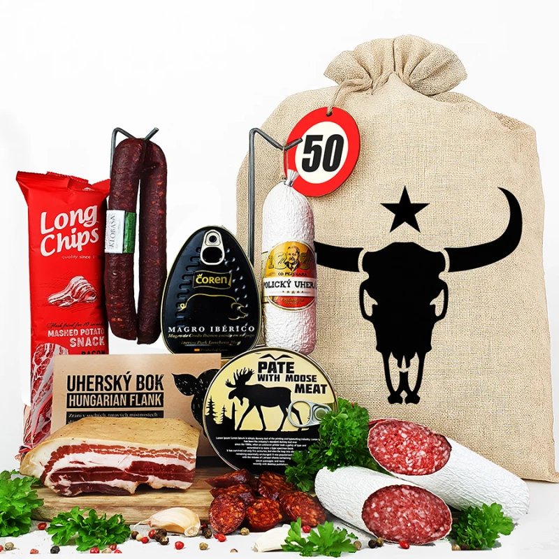 Mäsožravé vrece pre chlapa