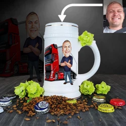Vtipný darček pre poľovníkov k narodeninám, Vianociam | Pivný polliter s potlačou