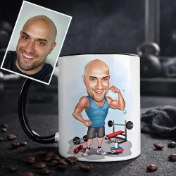 Vtipný darček pre mužov fitness k narodeninám, Vianociam | hrnček s potlačou