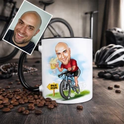 Vtipný darček pre cyklistov k narodeninám, Vianociam | hrnček s potlačou