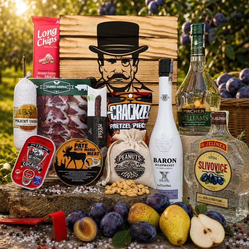 ✔️ Becherovka darčekové balenie v darčekovej debne s páčidlom