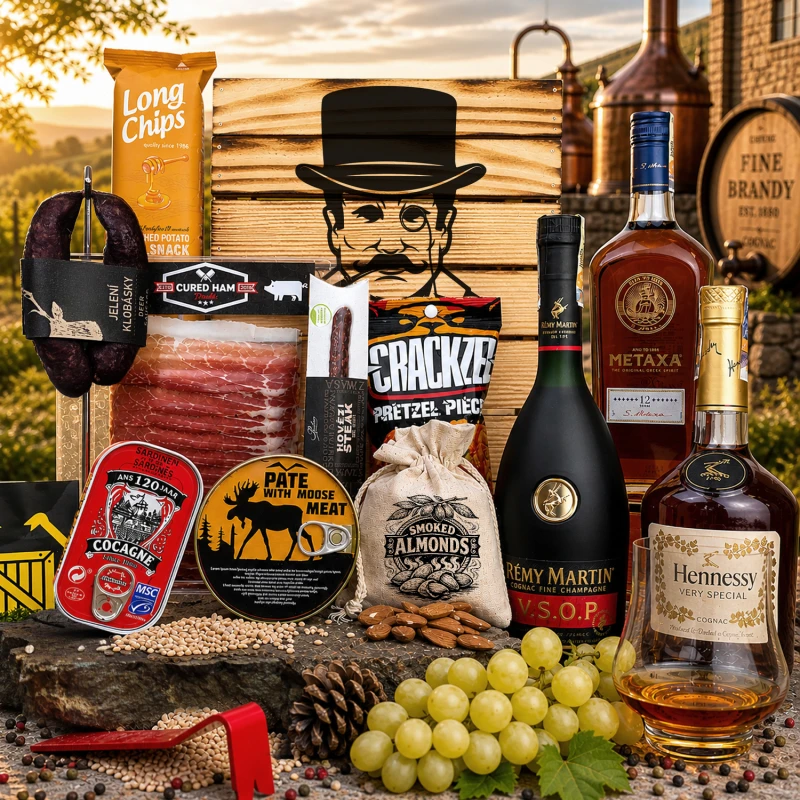 Opálená darčeková debna s páčidlom Škótska Whiskey | Darčekové balenie s whisky