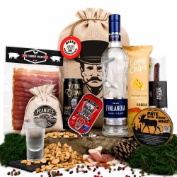 Darčekové vrece s vodkou Finladia | Darčekové balenie s vodkou