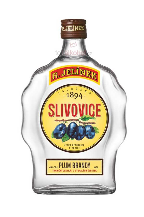Slivovice budík Rudolf Jelínek 0,7l 45% vol