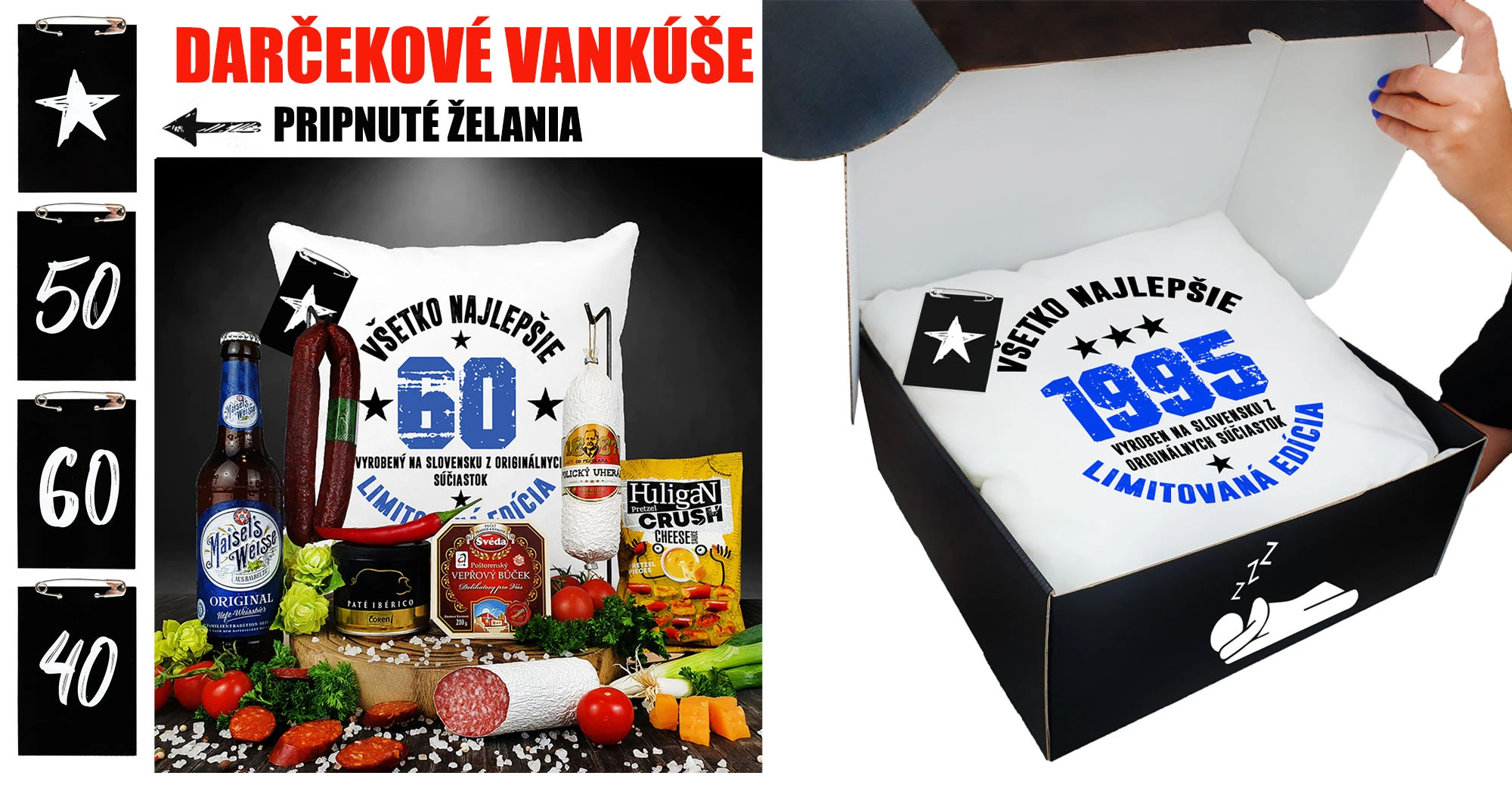 Darčekové vankúše